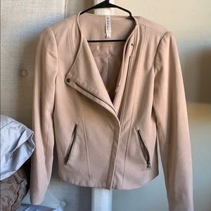 Suede Mural jacket in BLUSH!